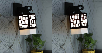 Mohit Enterprises Uplight Wall Lamp Without Bulb(Pack of 2)