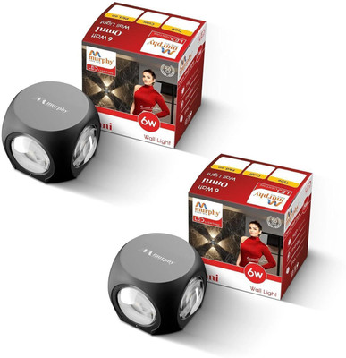 MURPHY Uplight Wall Lamp With Bulb(Pack of 2)