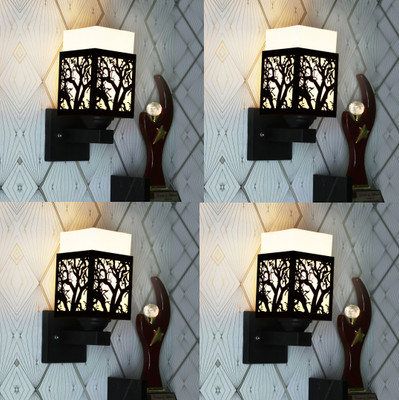 Gojeeva Uplight Wall Lamp Without Bulb(Pack of 4)