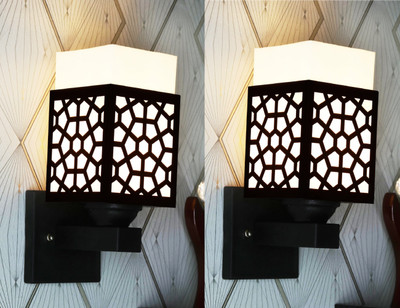 shyam enterprises Uplight Wall Lamp Without Bulb(Pack of 2)