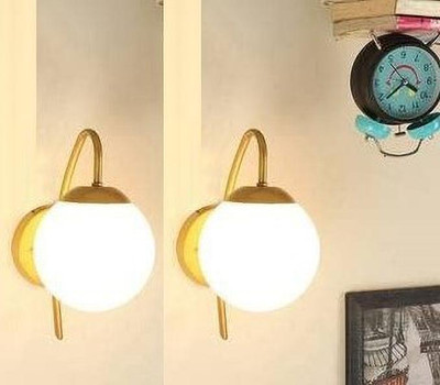 KINIS Wallchiere Wall Lamp Without Bulb(Pack of 2)