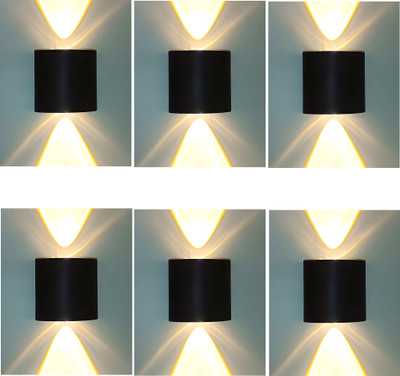 GLINTAC Wallchiere Wall Lamp With Bulb(Pack of 6)