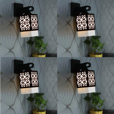 Mohit Enterprises Uplight Wall Lamp Without Bulb(Pack of 4)