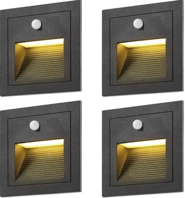 SAVORADE Step Light Wall Lamp With Bulb(Pack of 4)