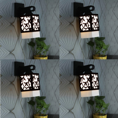 Kiyan traders Uplight Wall Lamp Without Bulb(Pack of 4)