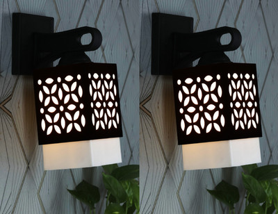 Kiyan traders Uplight Wall Lamp Without Bulb(Pack of 2)