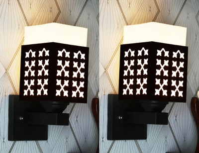 Mohit Enterprises Uplight Wall Lamp Without Bulb(Pack of 2)
