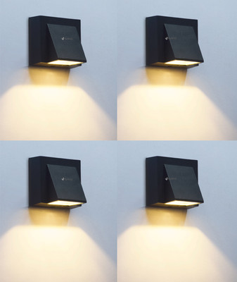 Hybrix Step Light Wall Lamp With Bulb(Pack of 4)