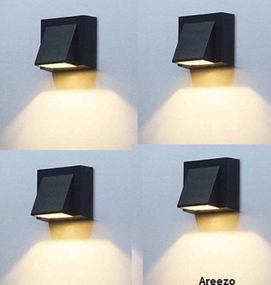Whiteray Step Light Wall Lamp With Bulb(Pack of 4)