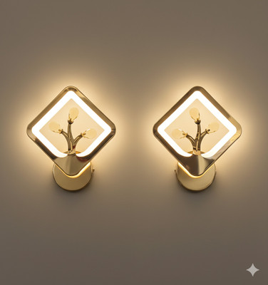 THE UJALAVISTA Wallchiere Wall Lamp With Bulb(Pack of 2)