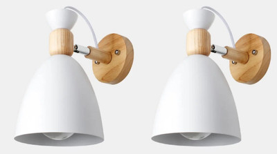Guize Swing Arm Wall Light Wall Lamp Without Bulb(Pack of 2)