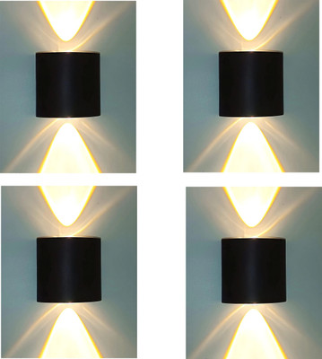 LUMINX Uplight Wall Lamp With Bulb(Pack of 4)