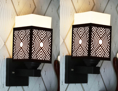 Gojeeva Uplight Wall Lamp Without Bulb(Pack of 2)