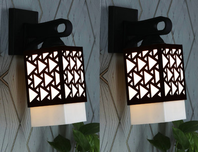 Arti Traders Uplight Wall Lamp Without Bulb(Pack of 2)