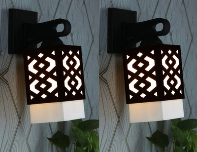 Arti Traders Uplight Wall Lamp Without Bulb(Pack of 2)