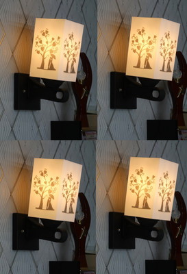 Gojeeva Uplight Wall Lamp Without Bulb(Pack of 4)