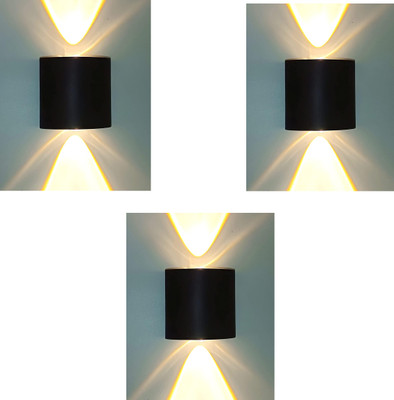 LUMINX Uplight Wall Lamp With Bulb(Pack of 3)