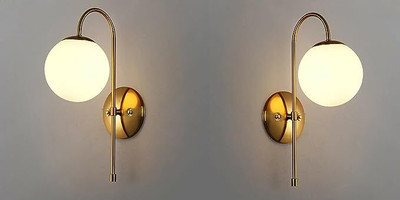 LYMON Wallchiere Wall Lamp With Bulb(Pack of 2)