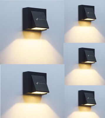 Hybrix Step Light Wall Lamp With Bulb(Pack of 5)