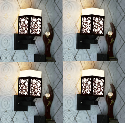Shree Shyam Uplight Wall Lamp Without Bulb(Pack of 4)