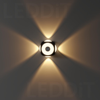 LEDDIT Uplight Wall Lamp With Bulb(Pack of 3)