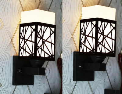Gojeeva Uplight Wall Lamp Without Bulb(Pack of 2)