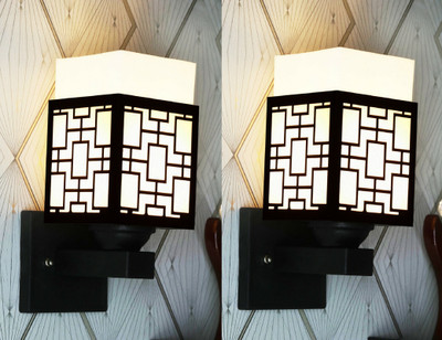 Narayan Enterprises Uplight Wall Lamp Without Bulb(Pack of 2)