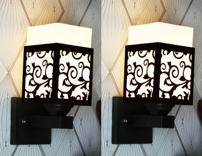 KASHI TRADERS Uplight Wall Lamp Without Bulb(Pack of 2)