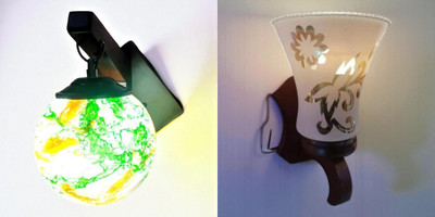 Sadhna Fancy Lighting Swing Arm Wall Light Wall Lamp With Bulb(Pack of 2)
