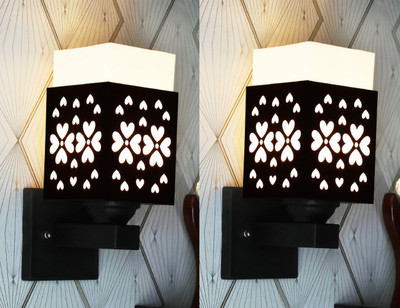 shyam enterprises Uplight Wall Lamp Without Bulb(Pack of 2)