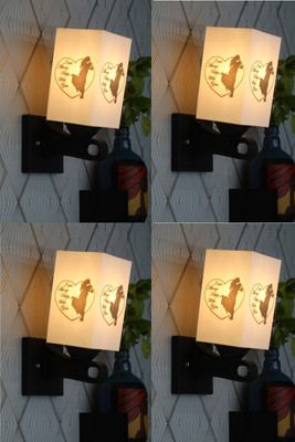 Gojeeva Uplight Wall Lamp Without Bulb(Pack of 4)