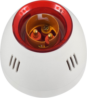 JELECTRICALS Fancy Red Ring Bulb Holder - Pack of 1 Plastic Light Socket(Pack of 1)