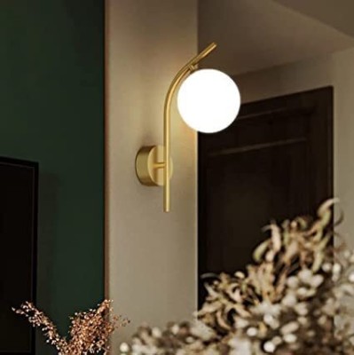 PR Prashant Wall Light/Wall Lamp to Décor Home/Living Room/Bedroom/Office/Dining/Café Post Light Outdoor Lamp(Gold)