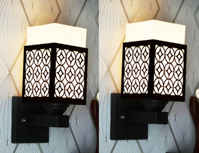 Arti Traders Uplight Wall Lamp Without Bulb(Pack of 2)