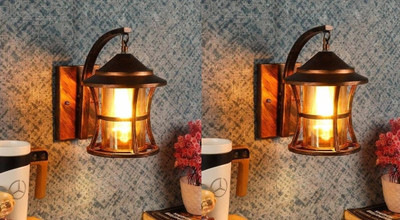 Areezo Wallchiere Wall Lamp Without Bulb(Pack of 2)