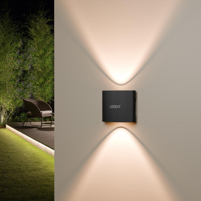 LEDDIT Uplight Wall Lamp With Bulb