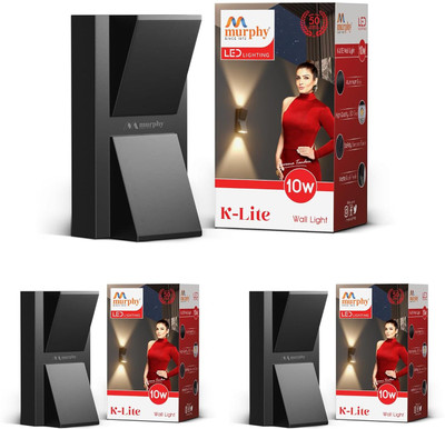 MURPHY Uplight Wall Lamp With Bulb(Pack of 3)