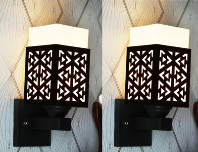 shyam enterprises Uplight Wall Lamp Without Bulb(Pack of 2)