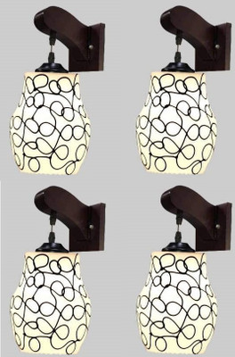 Baslash Uplight Wall Lamp Without Bulb(Pack of 4)