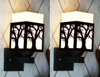 Gojeeva Uplight Wall Lamp Without Bulb(Pack of 2)