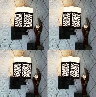 Gojeeva Uplight Wall Lamp Without Bulb(Pack of 4)