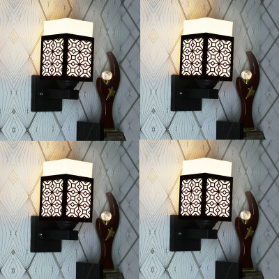 Shree Shyam Uplight Wall Lamp Without Bulb(Pack of 4)