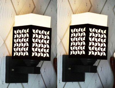 Gojeeva Uplight Wall Lamp Without Bulb(Pack of 2)
