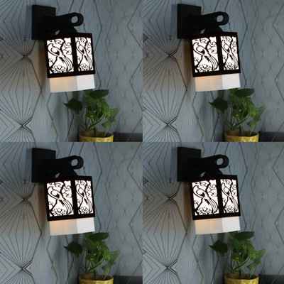 Mohit Enterprises Uplight Wall Lamp Without Bulb(Pack of 4)