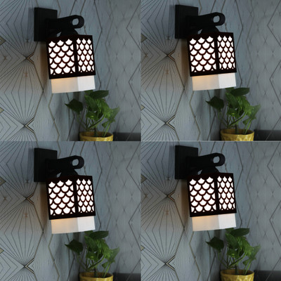 Mohit Enterprises Uplight Wall Lamp Without Bulb(Pack of 4)