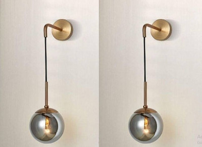 Areezo Swing Arm Wall Light Wall Lamp Without Bulb(Pack of 2)