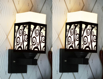 shyam enterprises Uplight Wall Lamp Without Bulb(Pack of 2)