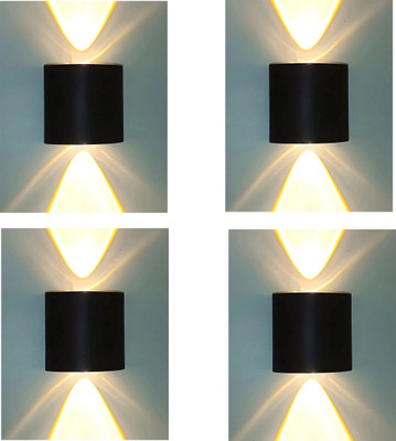 LUMINX Uplight Wall Lamp With Bulb(Pack of 4)