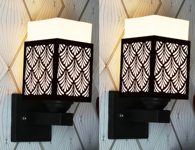 Arti Traders Uplight Wall Lamp Without Bulb(Pack of 2)