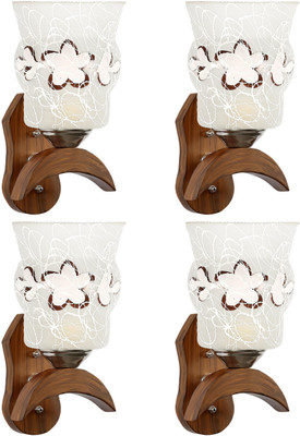 Gojeeva Uplight Wall Lamp Without Bulb(Pack of 4)